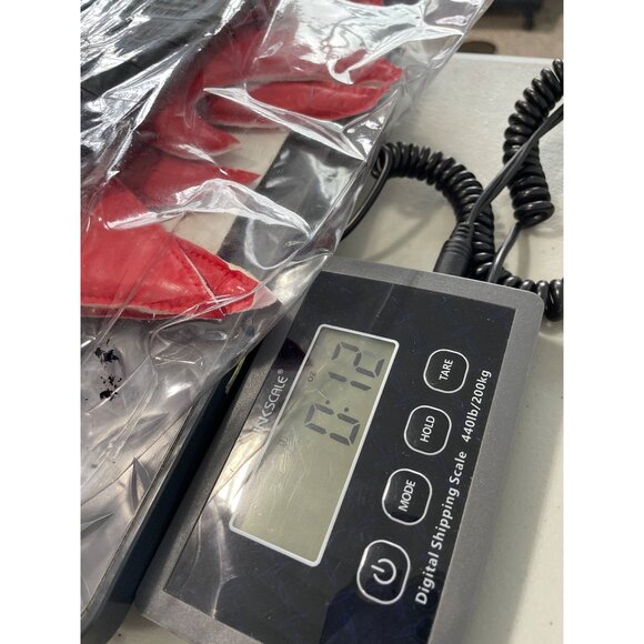 READ Flame Corset Set Size Medium Leg Avenue 3PC Vinyl Black Red Gloves G-String - Picture 8 of 8